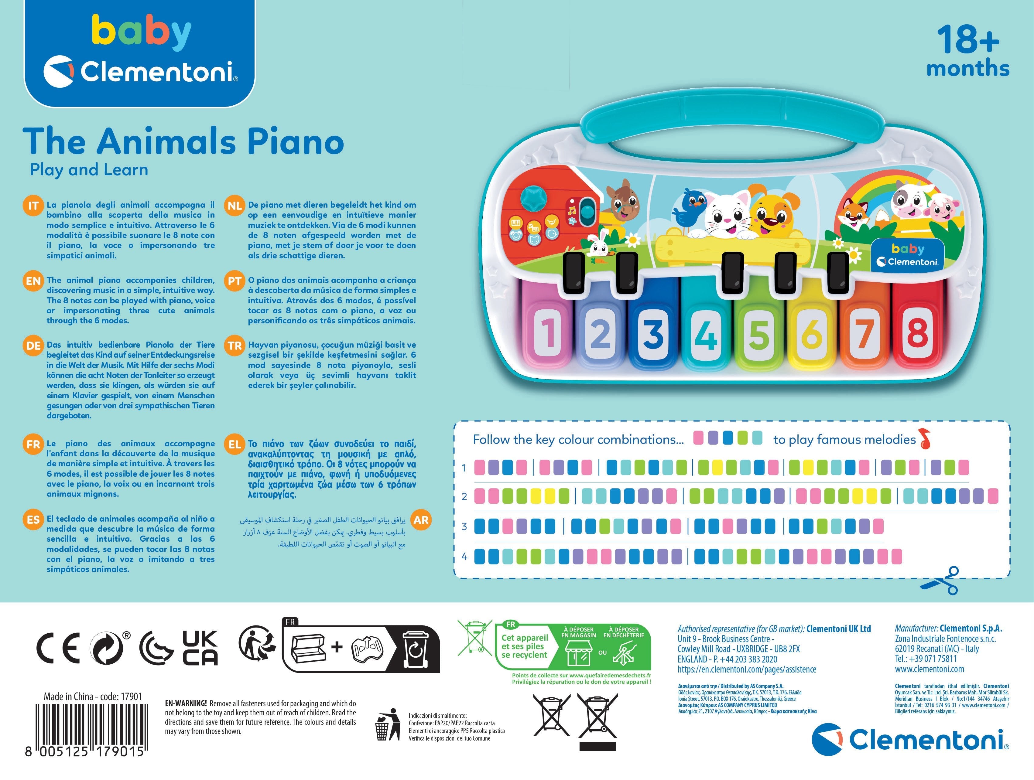 Piano Baby Animal