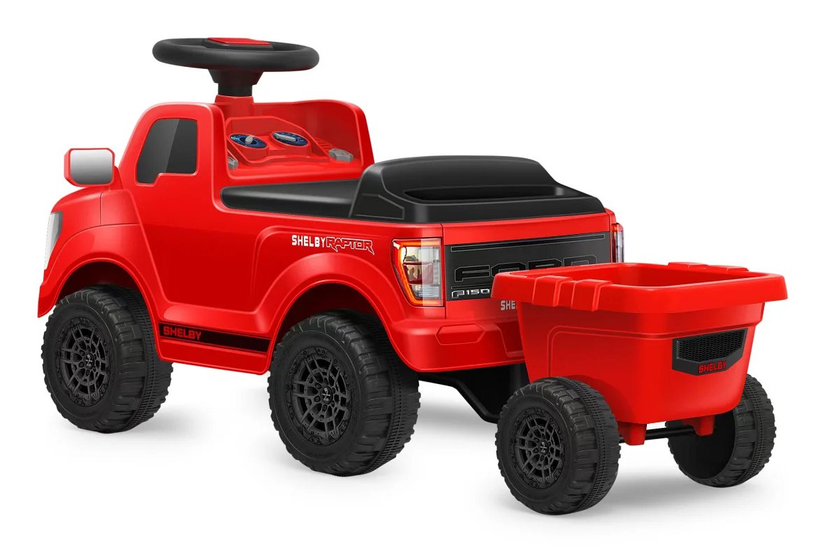 Jamara Rutscher Shelby Ford F-150 Raptor Con Anhänger Rot