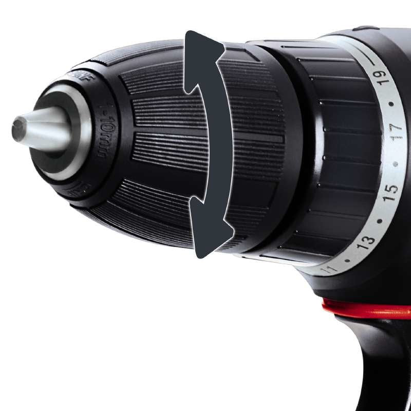 Taladro Atornillador Inalámbrico Einhell Th-Cd 12-2 Li, 12 Voltios (Rojo/Negro, Batería De Iones De Litio De 1,3 Ah) 4513660