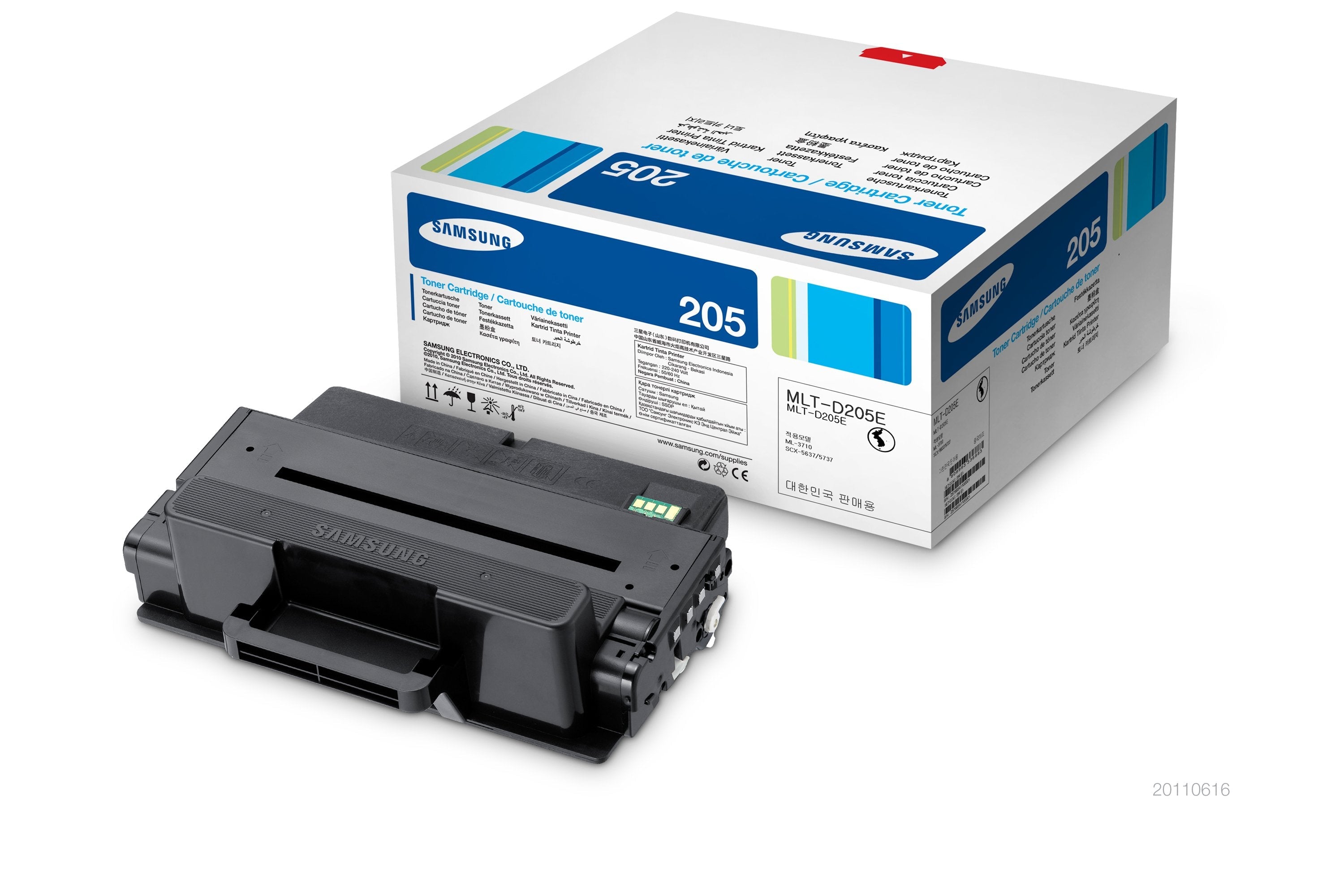 EAN 0635753625660 - Samsung MLT-D205E cartucho de tóner 1 pieza(s) Original Negro imagen 2