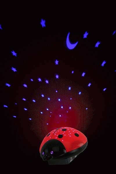 EAN 4013674870011 - Ansmann Starlight luz nocturna para bebés Negro, Rojo imagen 4