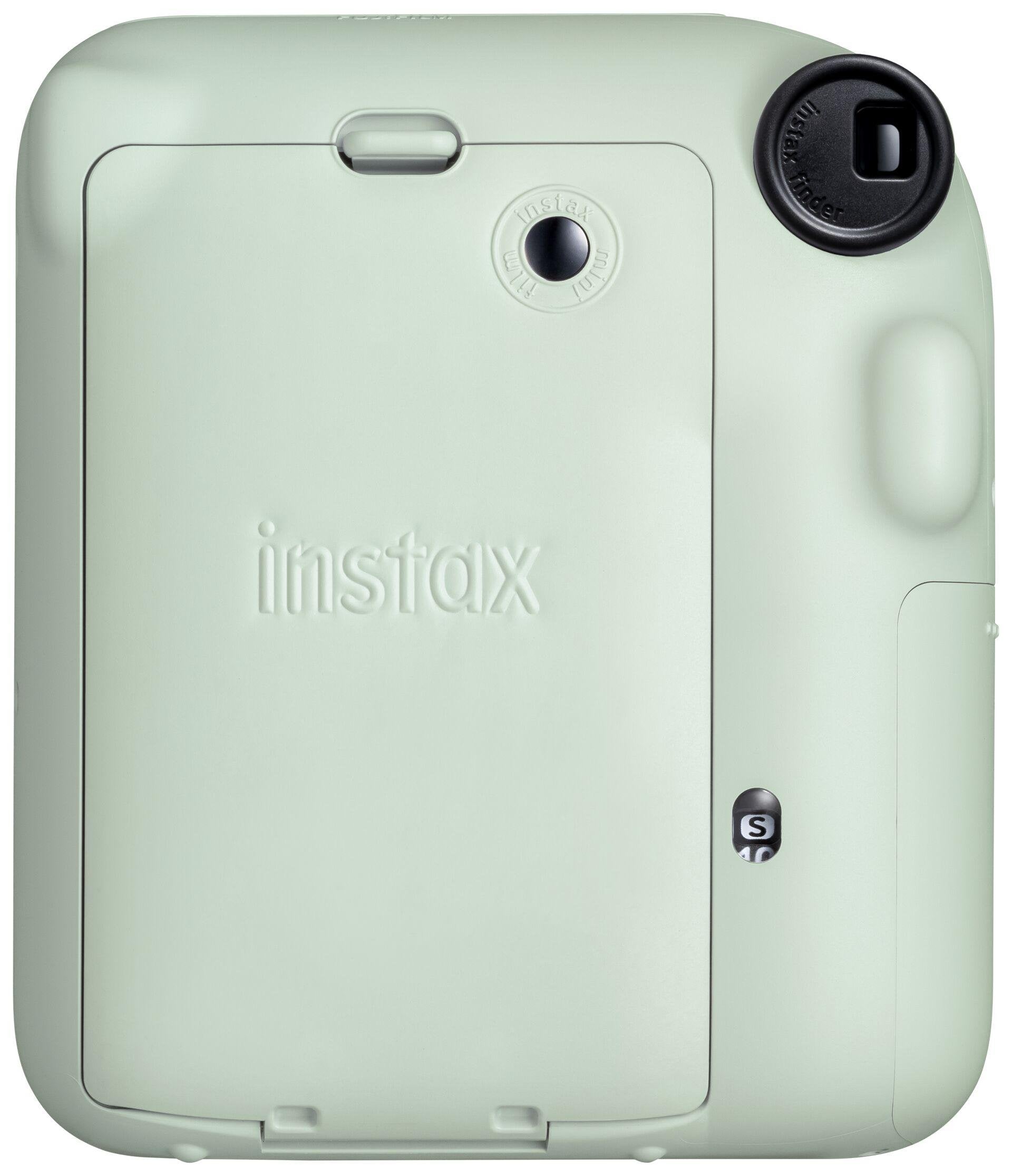 Fujifilm Instax Mini 12 Mint Green Camara Instantanea - Tamaño De Imagen 62x46mm - Flash Auto - Exposicion Automatica - Mini Espejo Para Selfies - Modo Primer Plano