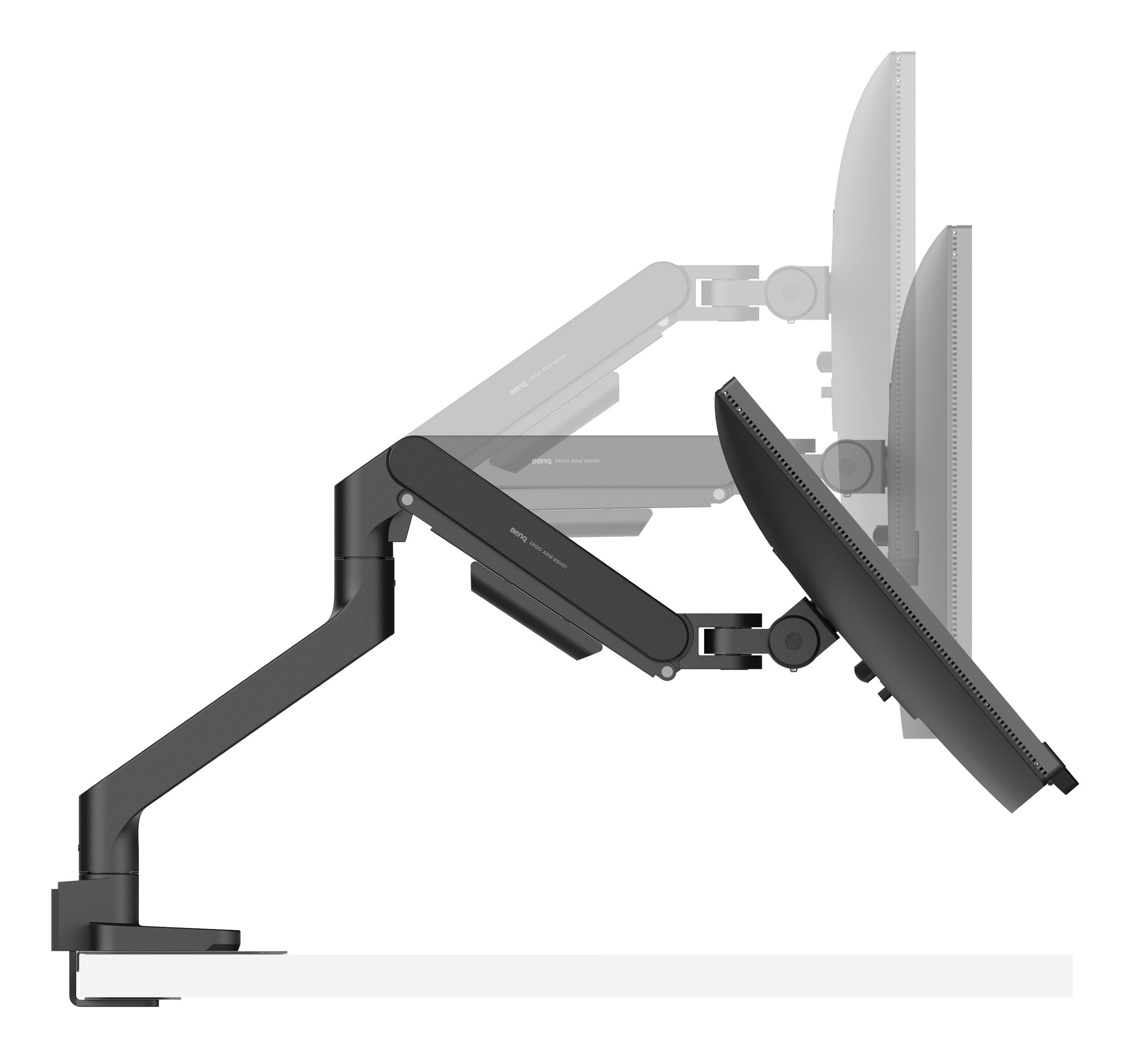 Soporte Benq De Monitor Ergonomico Bsh01 Hasta 45" Hasta 20kg (9h.A39dd.Lbw) Negro
