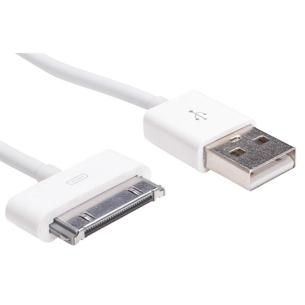 Cable Akyga Ak-Usb-08 (Usb M - Apple 30-Pin M; 1 M; White Color)