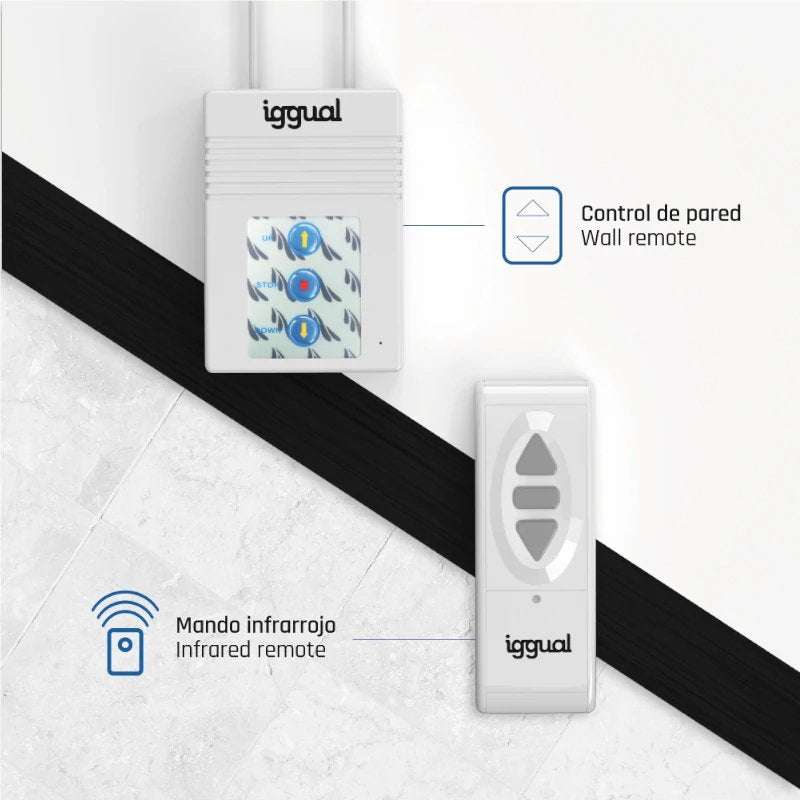 Iggual Pantalla Eléctrica 4:3 134" 240x240 Cm