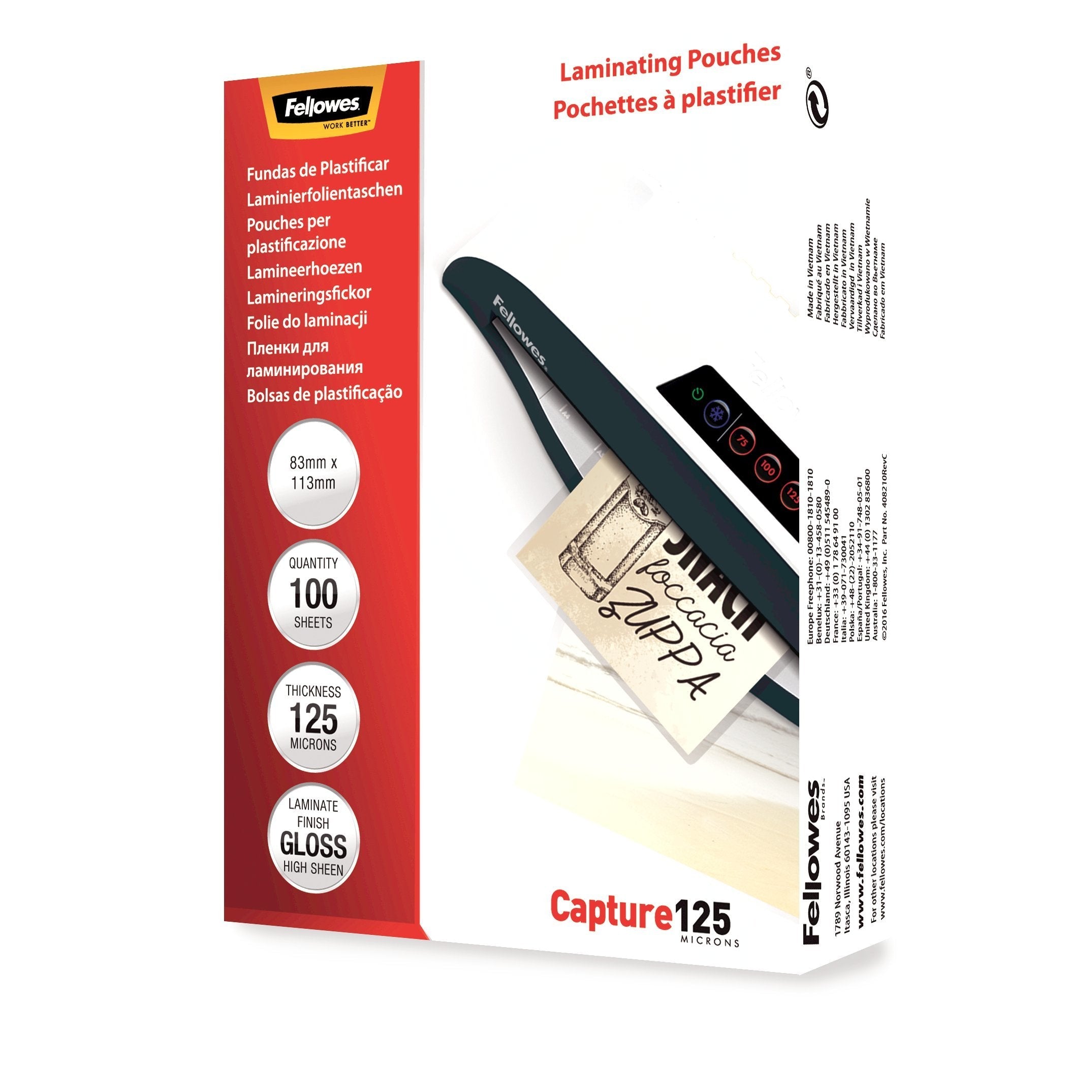 EAN 0077511530715 - Fellowes 5307101 plastificador 100 pieza(s) imagen 2
