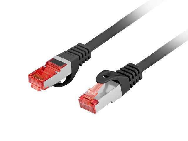 Cable De Red Cat.6 Ftp Lszh Cu 0.25m Negro Fluke Passed Lanberg