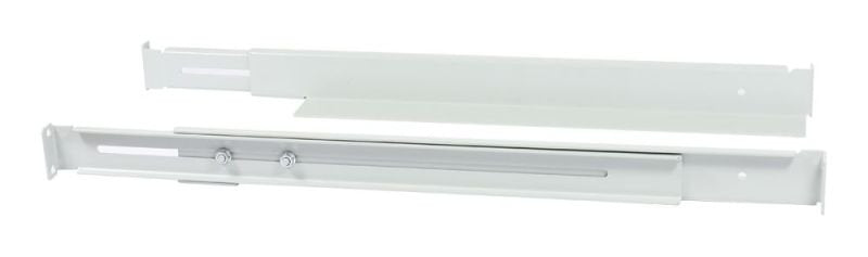 Allnet 19\"Schrank, Zbh. L-Schiene, Variabel, L=502-849mm, Lichtgris, 1 Paar(2mück),