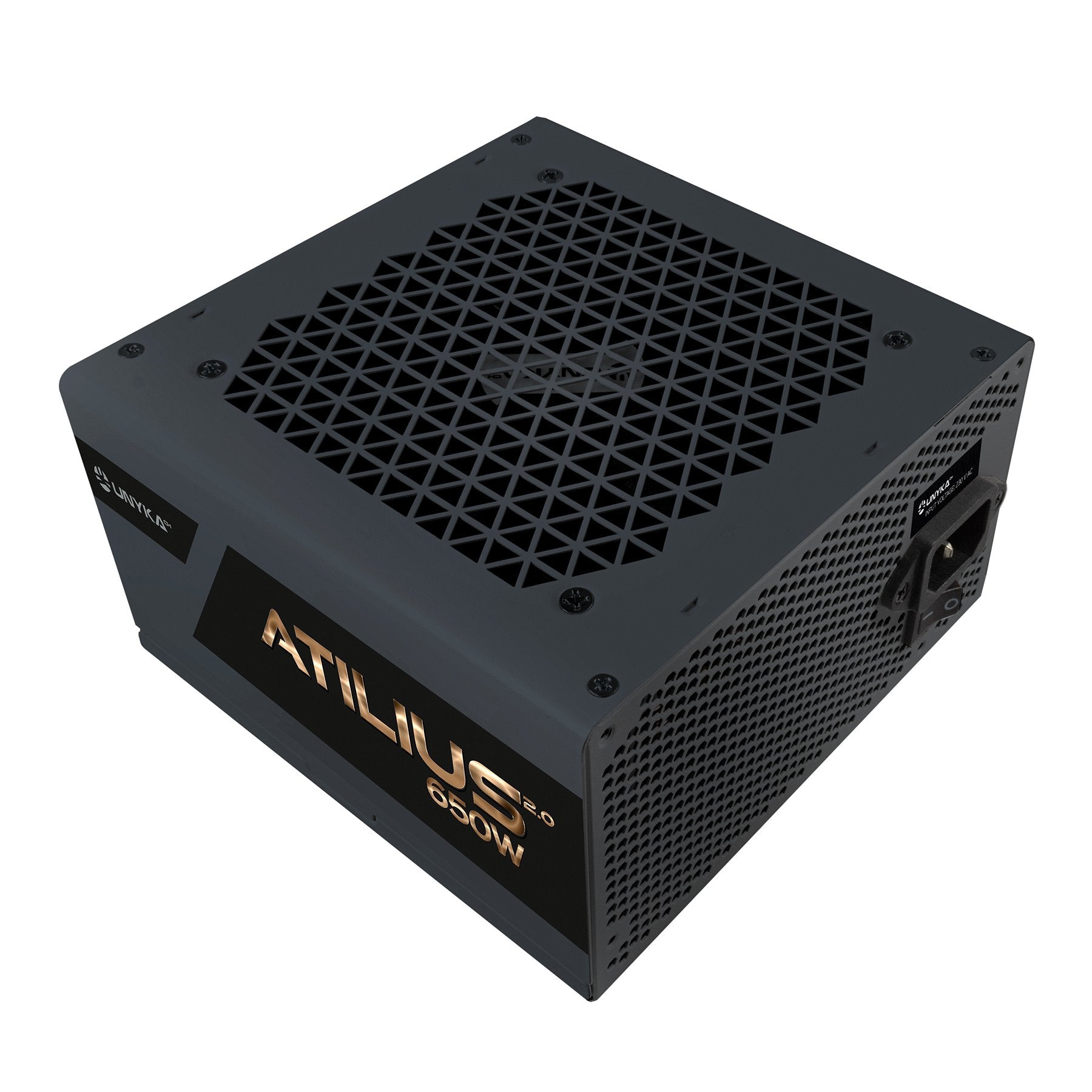 Unykach Atilius 2.0 Black 650w 80 Plus Bronze Fuente De Alimentacion 650w Atx 2.3 - Apfc - Ventilador 120mm
