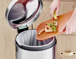 EAN 8710755111822 - Brabantia 111822 papelera 30 L Alrededor Acero inoxidable imagen 4