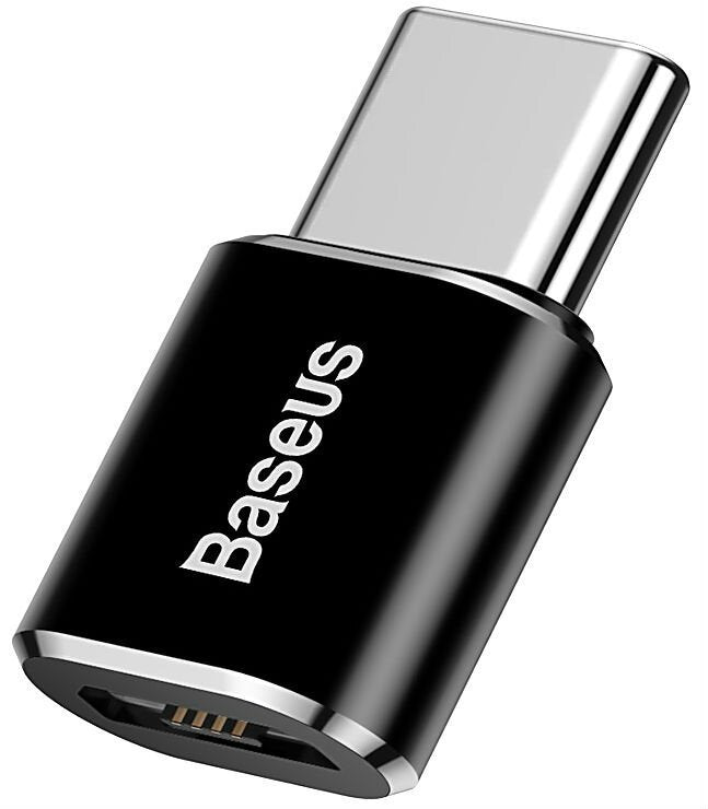EAN 6953156263529 - Baseus ABMU24ABK cambiador de género para cable microUSB Type-C Negro, Plata imagen 2