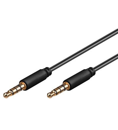 EAN 4040849638305 - Goobay AVK 182-0200 mini cable de audio 2 m 3,5mm Negro imagen 1