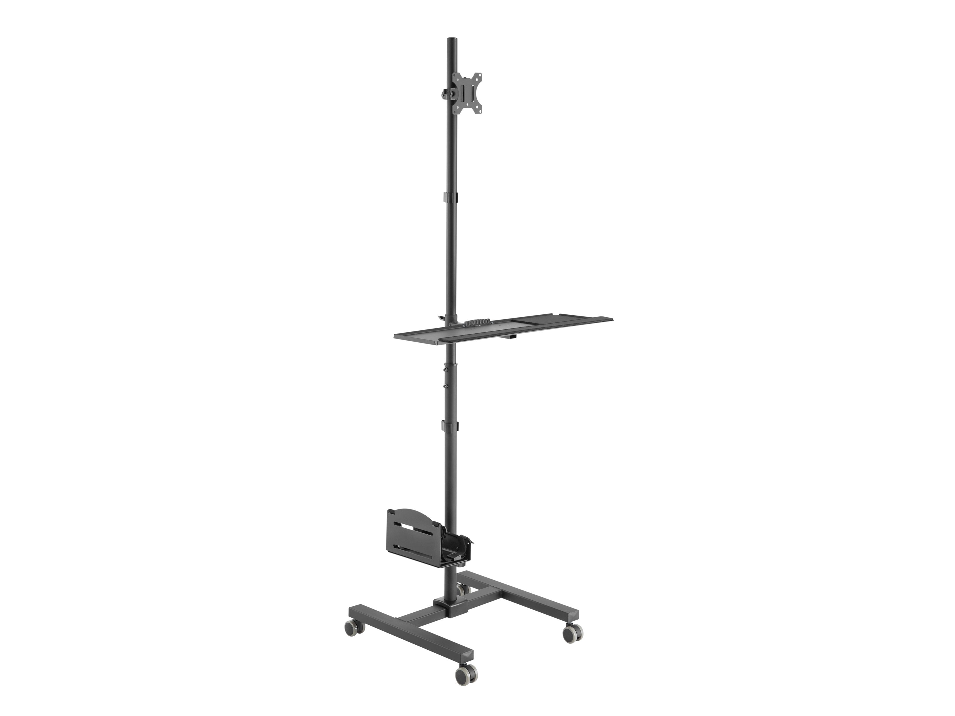 Soporte De Suelo Con Ruedas Equip 650171 Para Pantalla 17-32 Cpu Y Teclado Max. 8kg Vesa 100x100