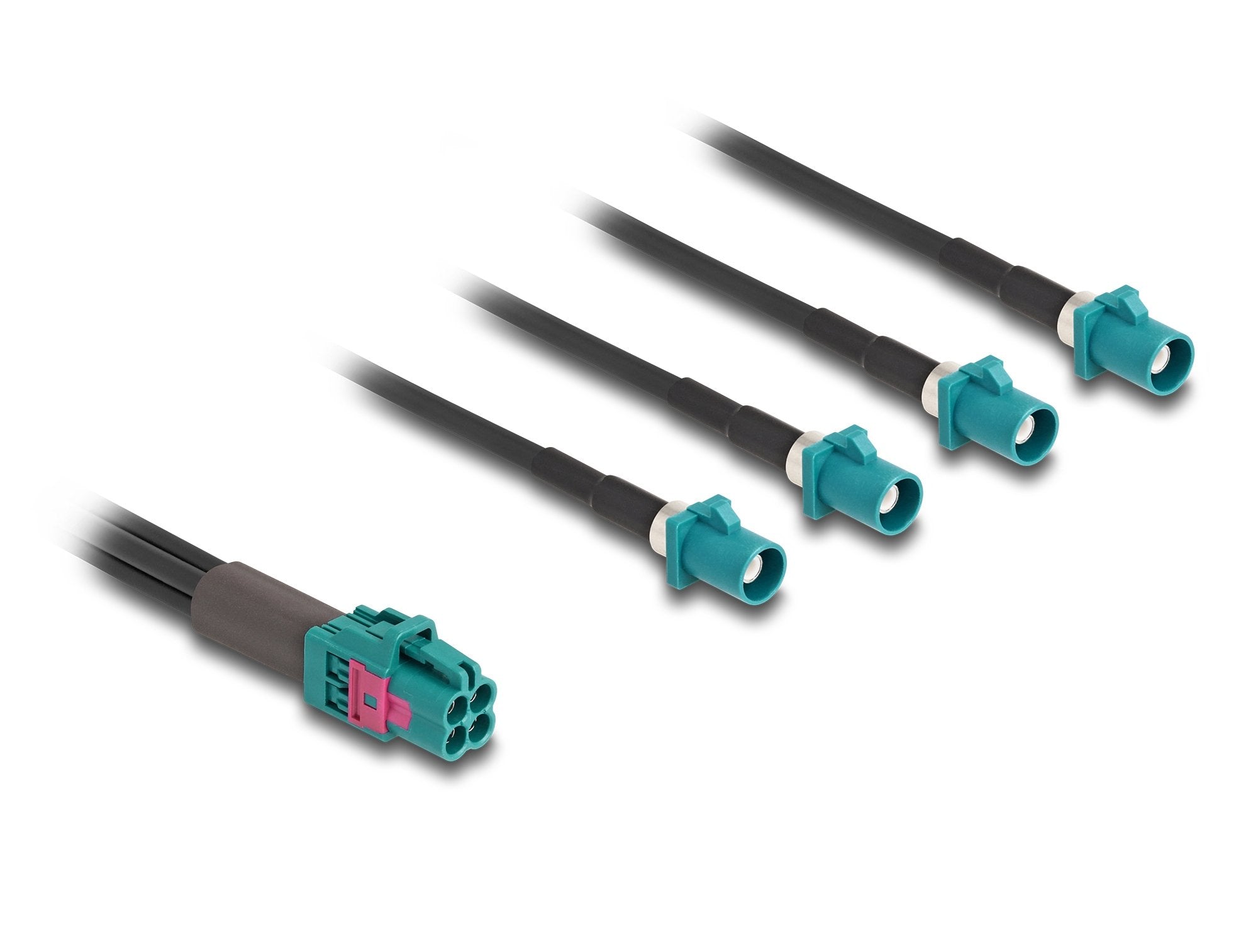 EAN 4043619901258 - DeLOCK 90125 cable coaxial 1 m Negro, Azul imagen 2