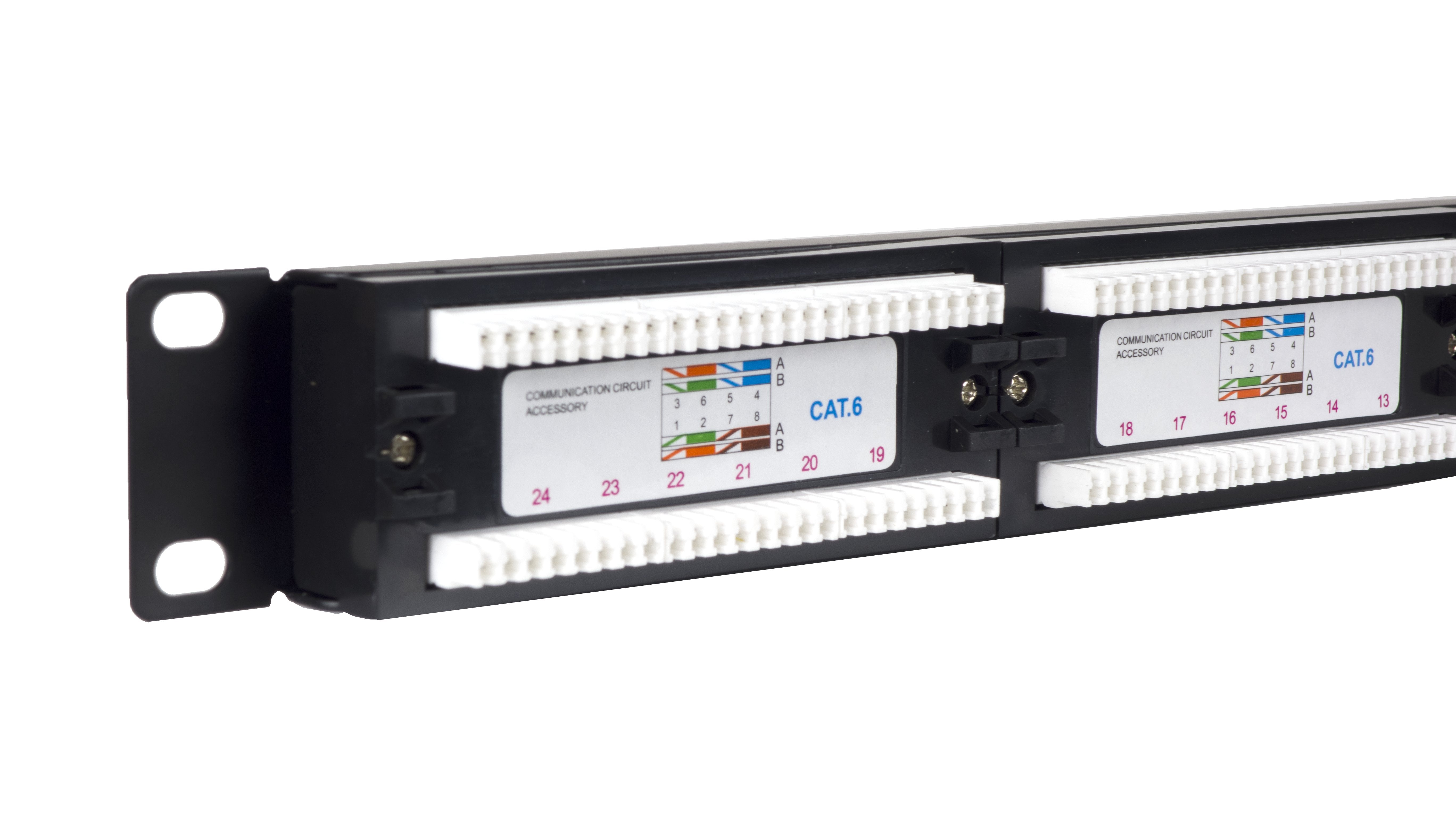 Phasak Panel De Parcheo 19" Cat.6 Utp Rj45 Dual 1u