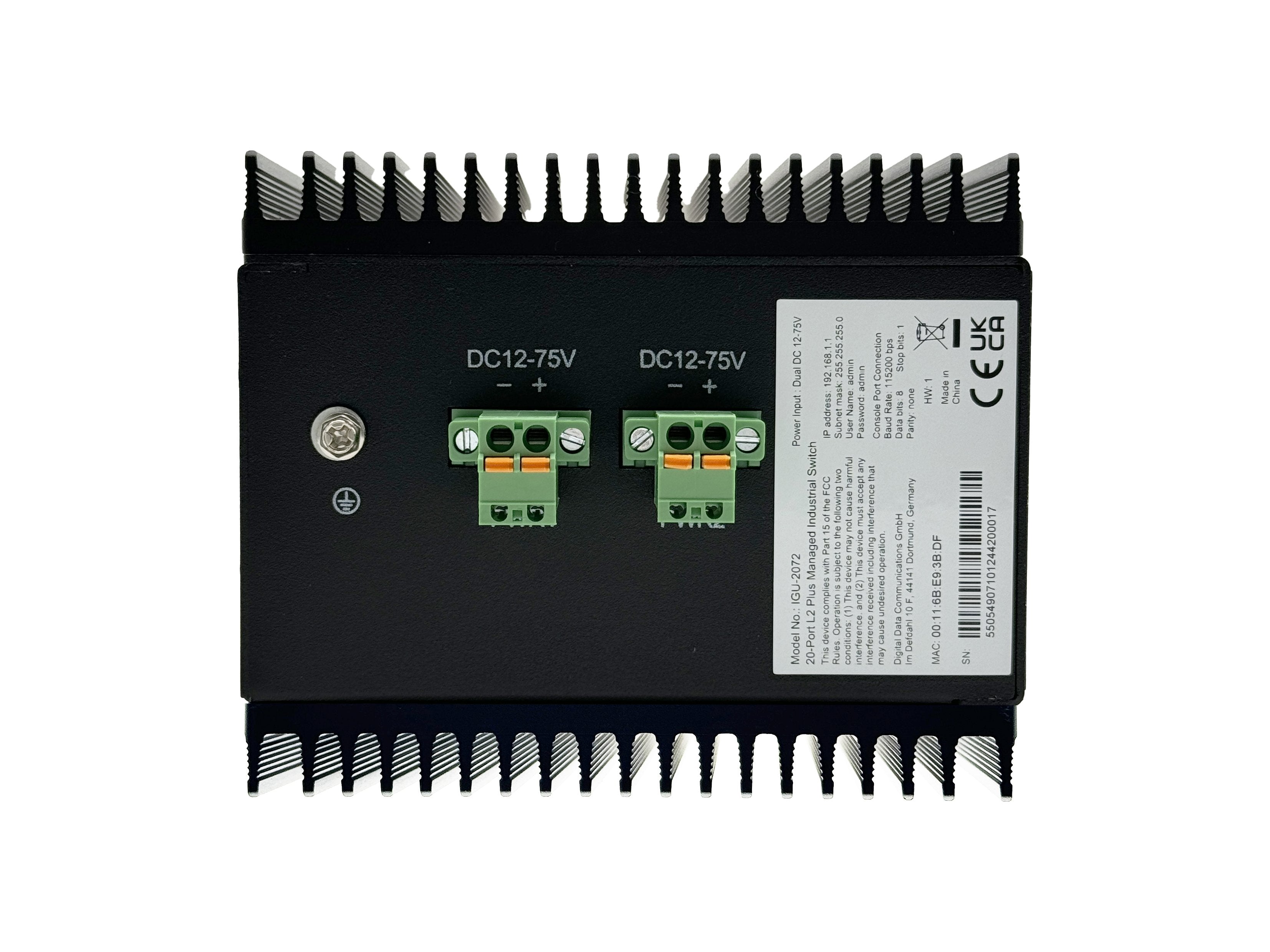 EAN 4015867239278 - LevelOne IGU-2072 switch Gestionado L2+ Gigabit Ethernet (10/100/1000) Negro imagen 3