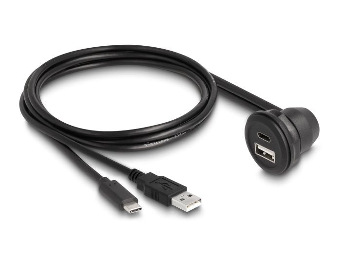 Delock 88103 Usb 2.0 Cable Usb Tipo-A Y Usb Type-C Para Integración 1 M Negro