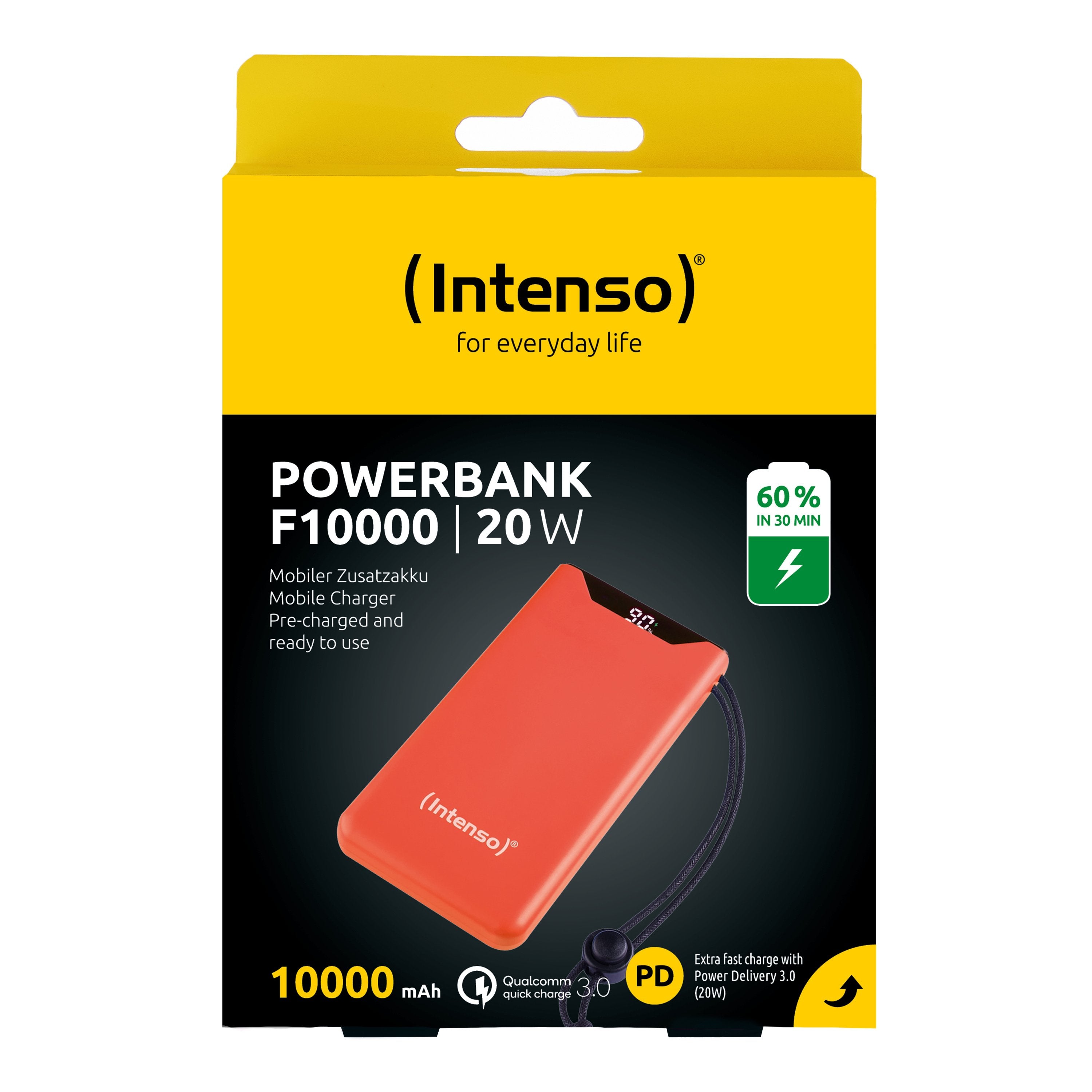 EAN 4034303034314 - Intenso 7332038 batería externa Polímero de litio 10000 mAh Naranja imagen 2