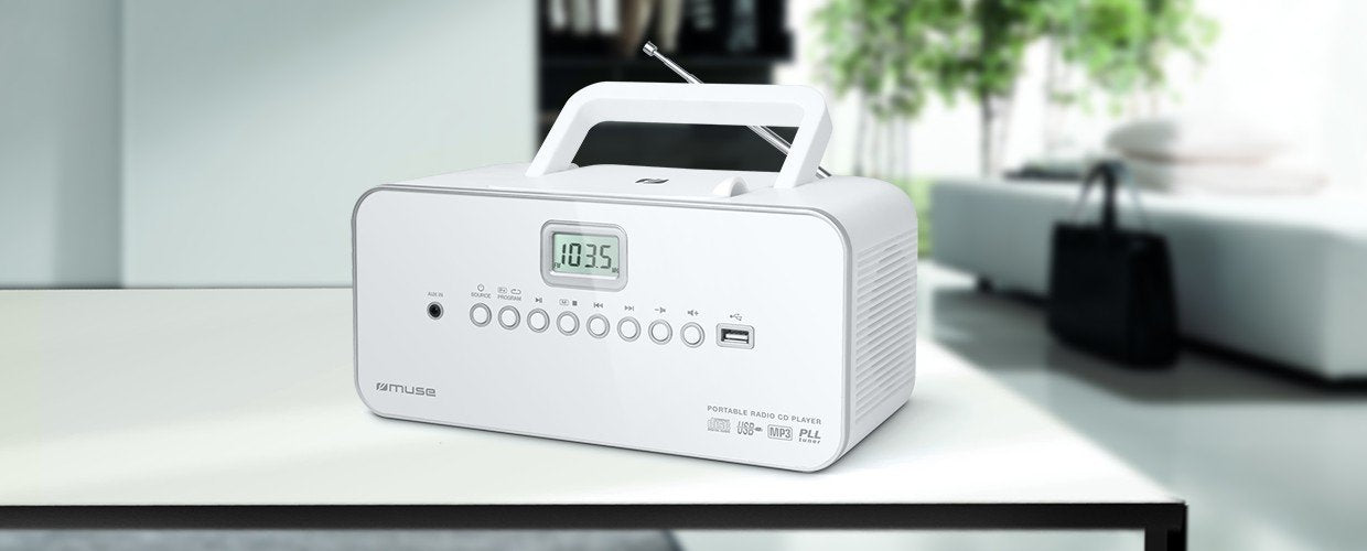EAN 3700460202927 - Muse M-28RDW sistema estéreo portátil Digital 3 W FM, MW Blanco Reproducción MP3 imagen 3