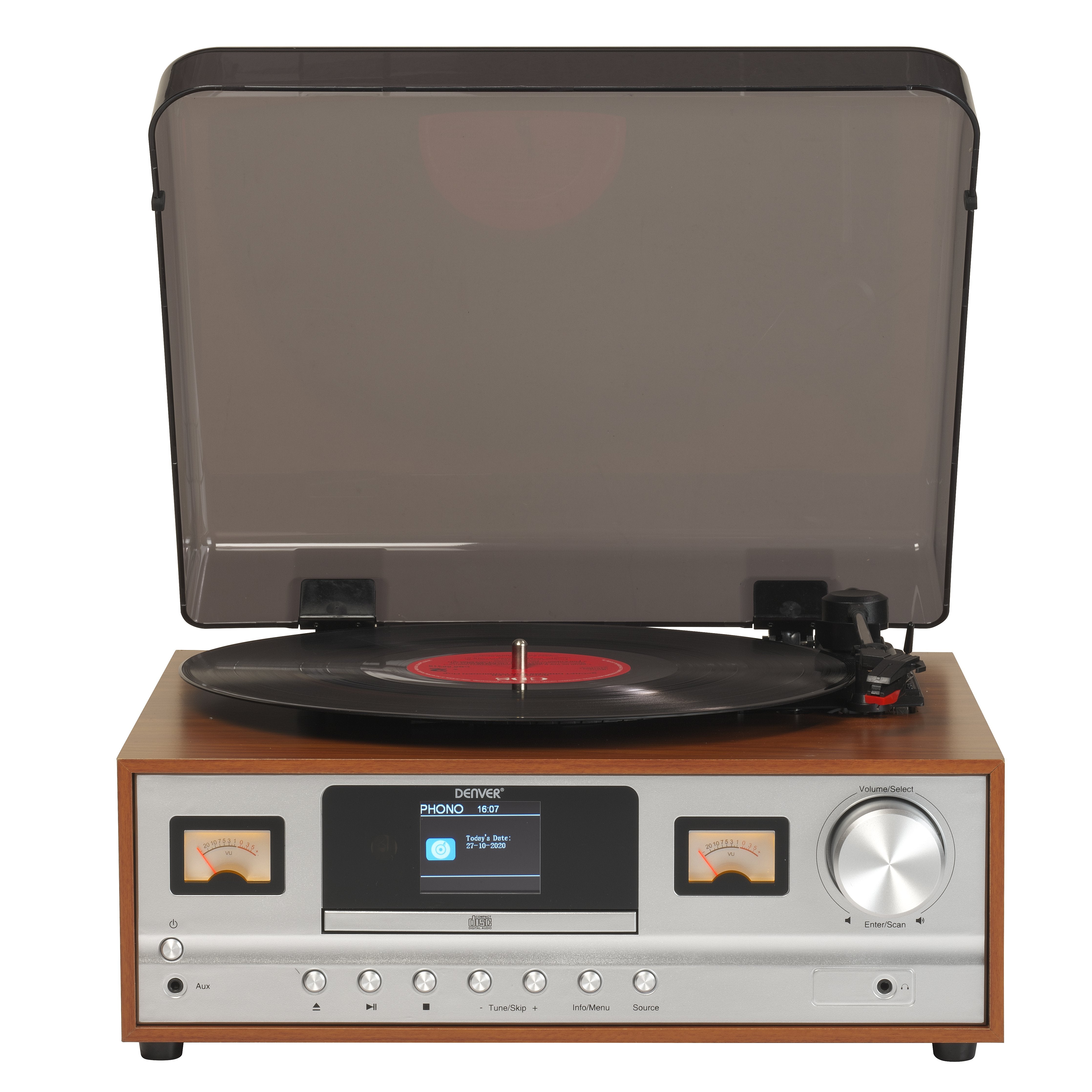 Denver Mrd-52 Lightwood Tocadiscos