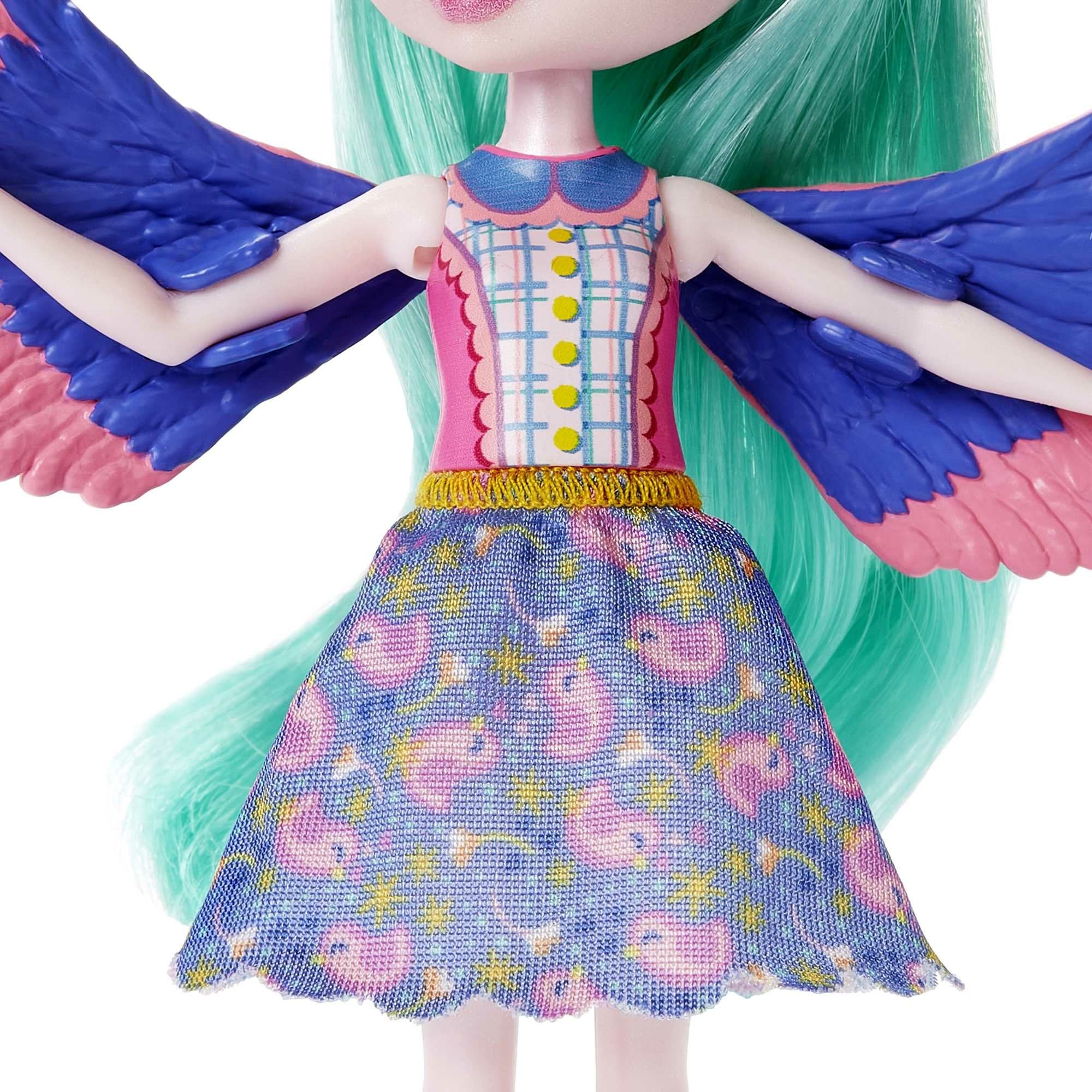 Muñeca Mattel Enchantimals Filia Finch Familia Hkn15