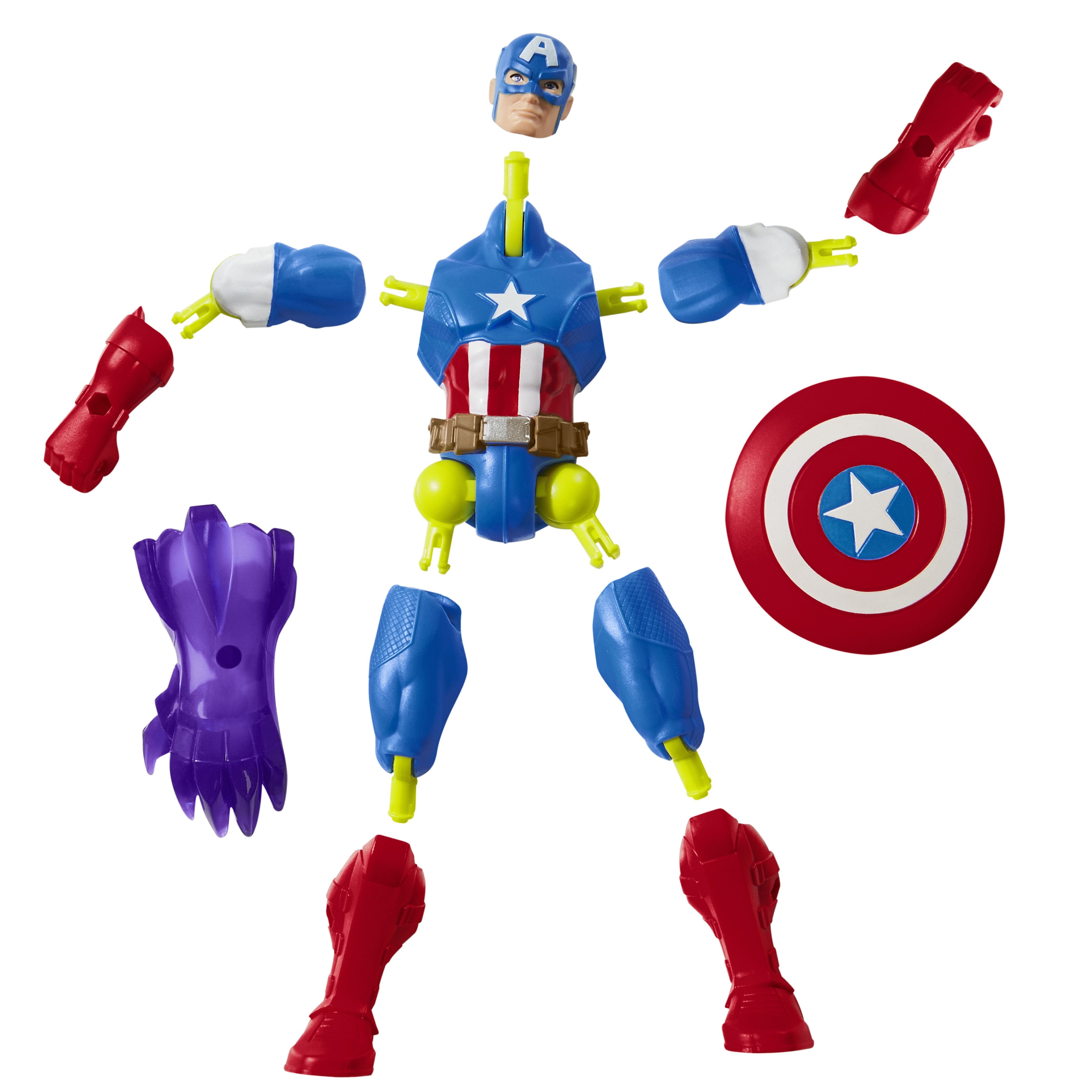 Figura Capitan America Mix Mashers Marvel 12cm