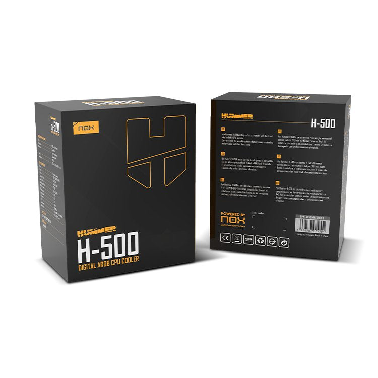 Ventilador Con Disipador Nox Hummer H-500 12cm