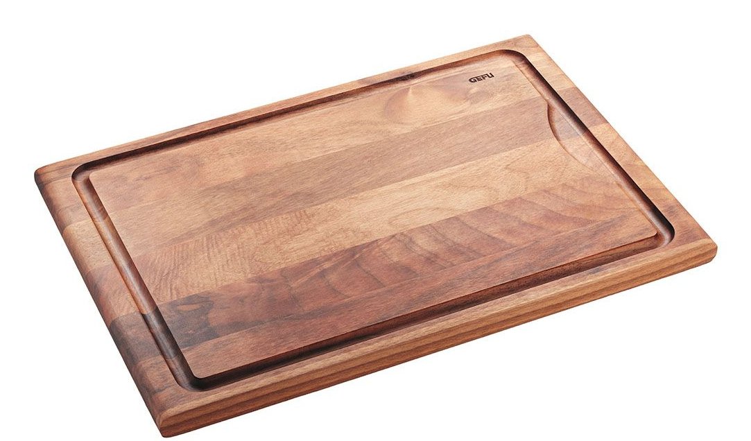 Gefu Enno Schneidebrett Mittel Mit Saftrille, Walnussholz