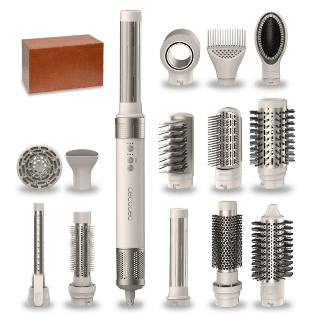 EAN 8435484002523 - Cecotec Bamba CeramicCare 14in1 Herramienta de peinado con múltiples accesorios Champán 1400 W 1,8 m imagen 1