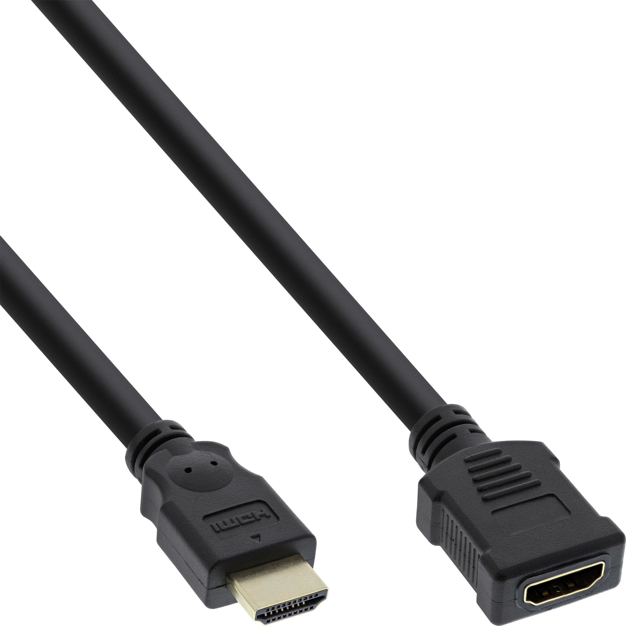 Cable Inline Hdmi Cable De Macho A Hembra Negro 3m