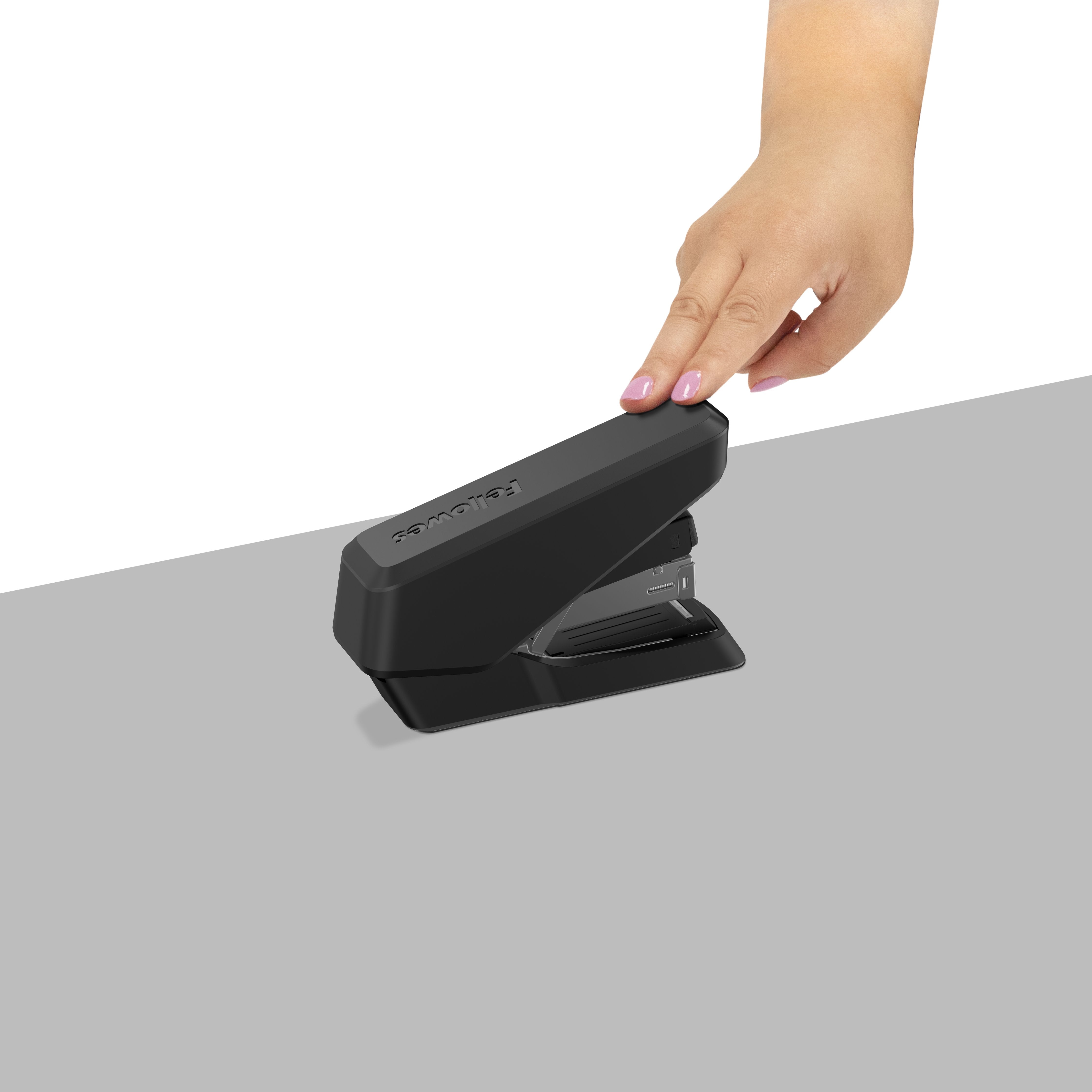 Fellowes Grapadora Sin Esfuerzo De Media Carga Para Hasta 40 Hojas - Diseño Duradero Y Libre De Atascos - Proteccion