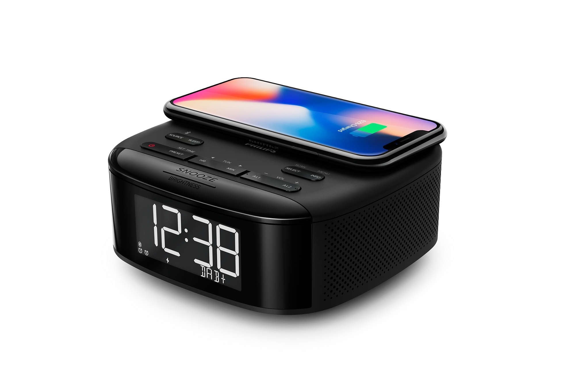 Radio Despertador Philips Bt Cargador Inalambrico