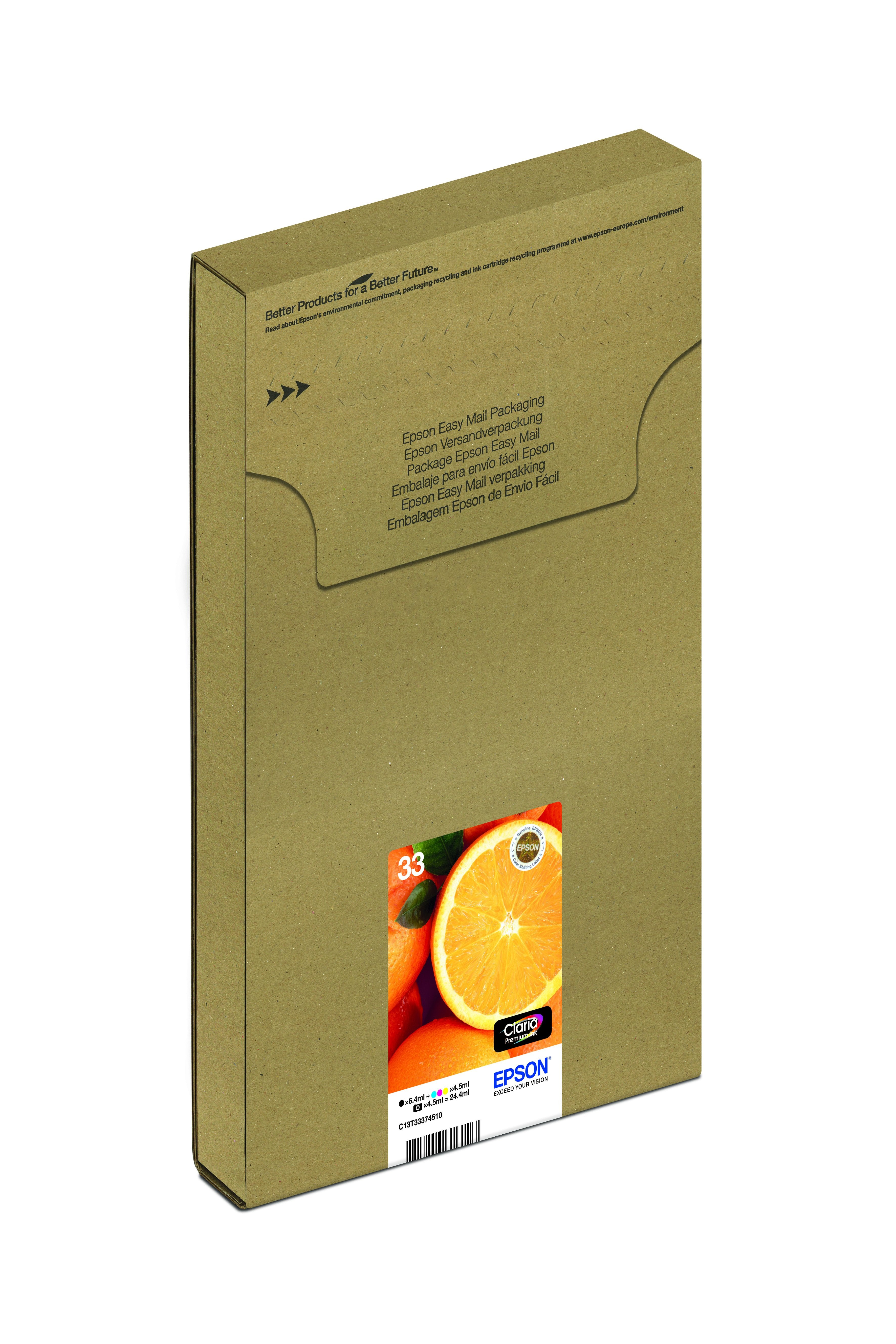 EAN 8715946616193 - Epson Oranges C13T33374510 cartucho de tinta 1 pieza(s) Original Rendimiento estándar Negro, Foto negro, imagen 11