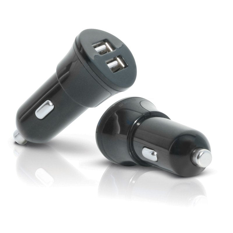 Car Charger 2 Usb (12-24v-Out 5.0v - 1x1a - 1x2.1a)