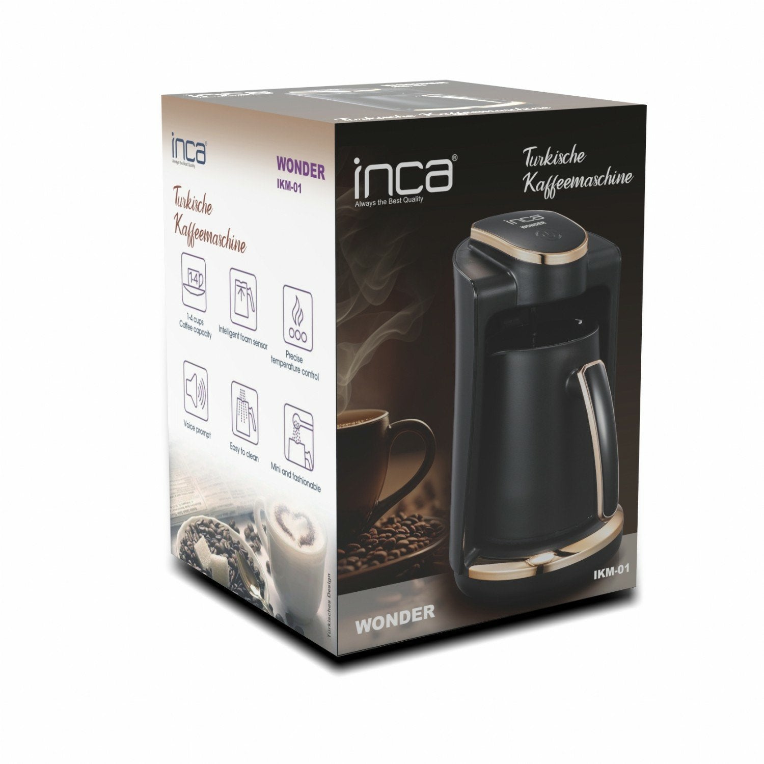 Inca Ikm-01 Cafetera Eléctrica Totalmente Automática Cafetera Turca 0,25 L