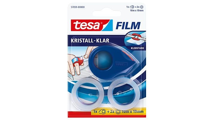 Tesafilm Mini Abroller + 2x Tesafilm 10m 19mm Krimall-Klar