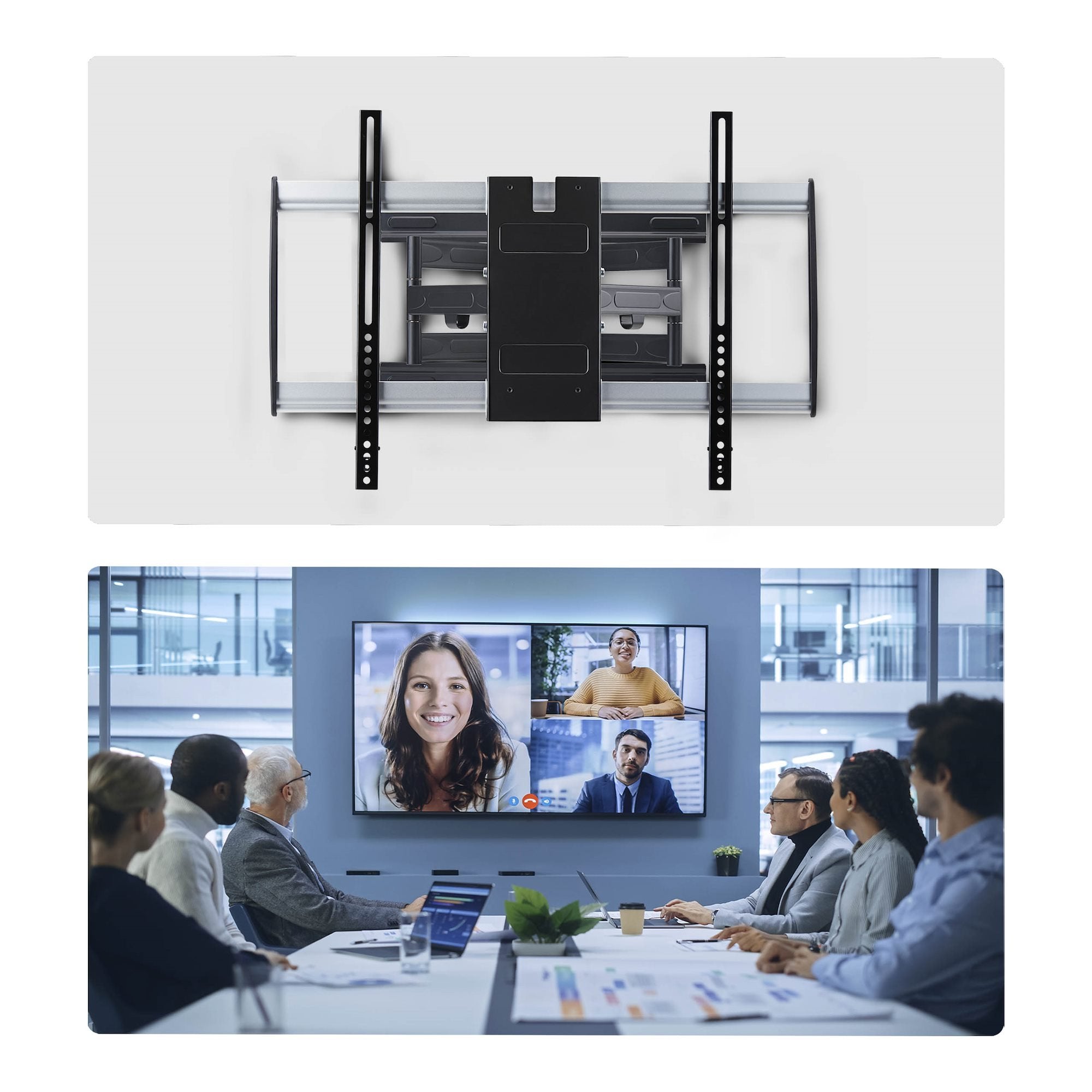 Startech.Com Ultraflache Vollbewegliche Tv-Soporte De Pared Fur Bildschirme Bis 65 Zoll Und 45 Kg Vesa 600x400 Flaches Design