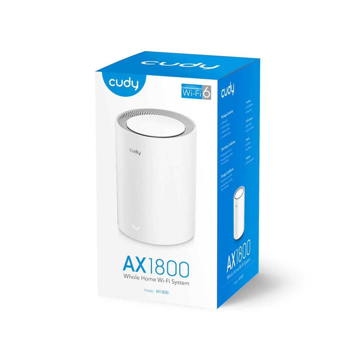 Extensor Mesh Cudy Ax1800 Wifi 6 Mesh Solution M1800 1-Pack