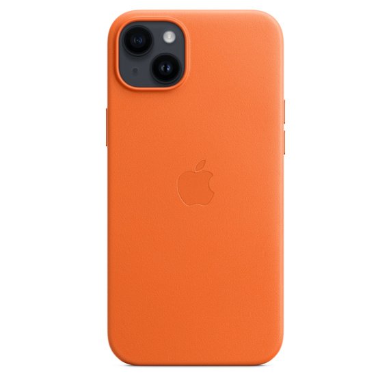 Apple Funda Iphone 14 Plus Leather Case Con Magsafe - Orange