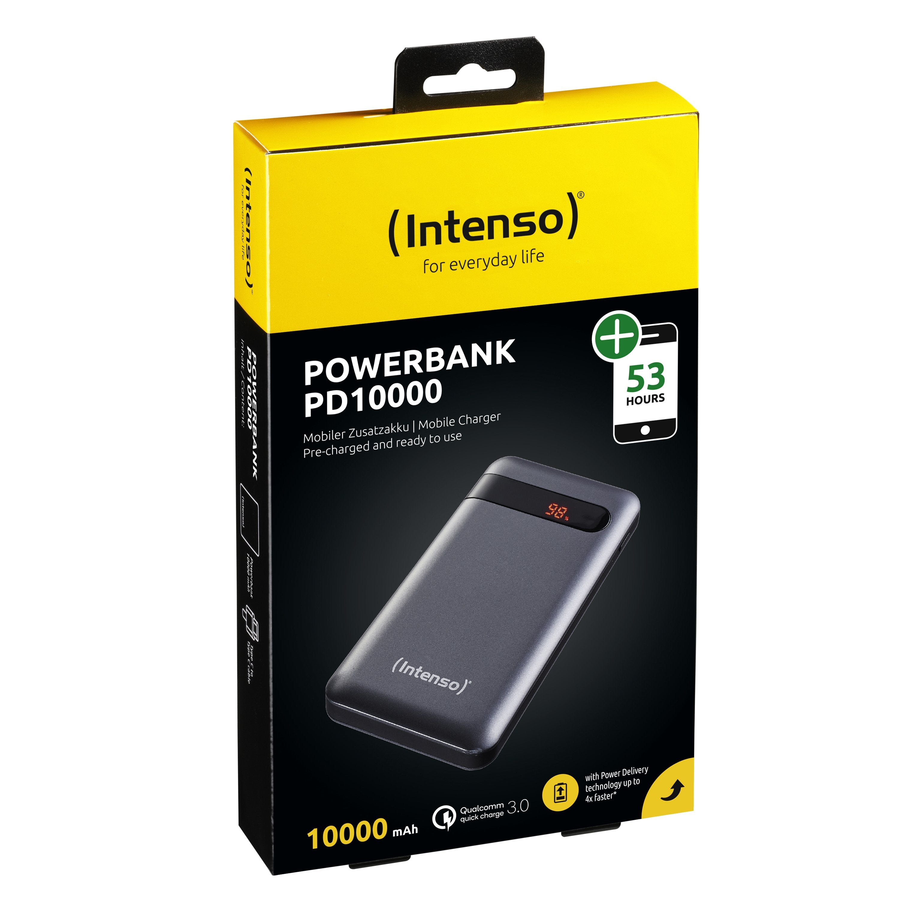 EAN 4034303026814 - Intenso PD10000 Polímero de litio 10000 mAh Antracita imagen 2