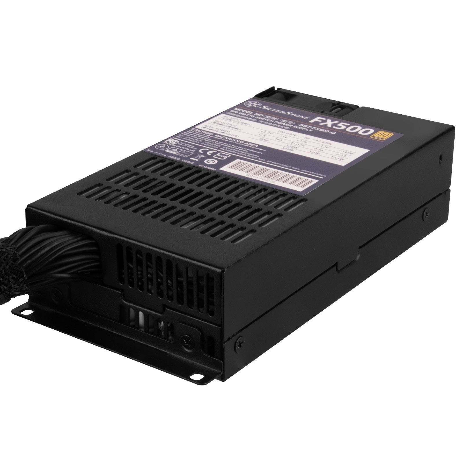 EAN 4710679810379 - Silverstone FX500 unidad de fuente de alimentación 500 W 20+4 pin ATX Flex ATX Negro imagen 10