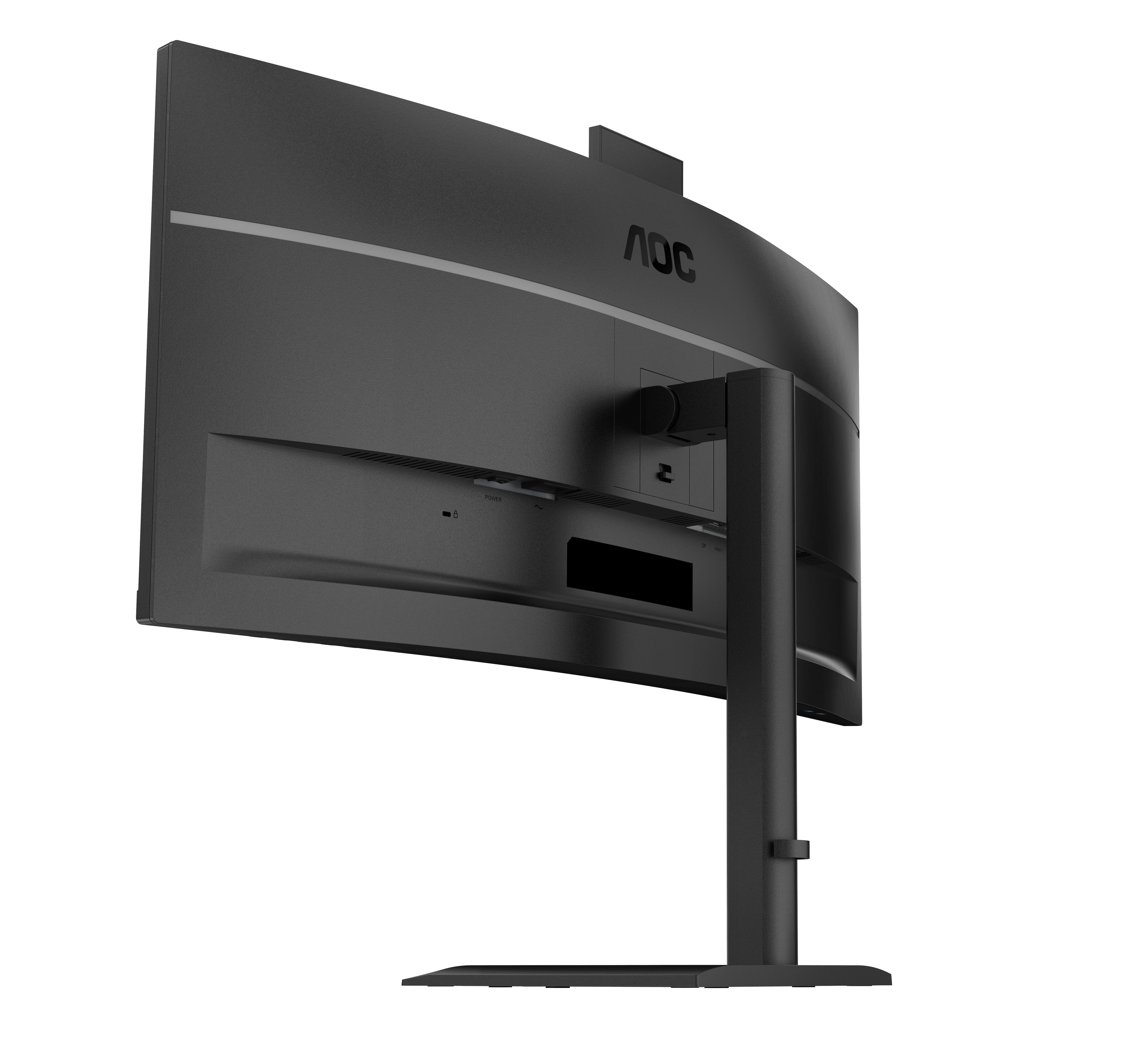 Aoc Cu34e4cv - 34 Zoll Wqhd Curved, (3440x1440, 120 Hz, 2x Hdmi 2.0, Dp 1.4, Dp, Usb-C (90 W Power Delivery), Rj45, Usb Hub) Schwarz