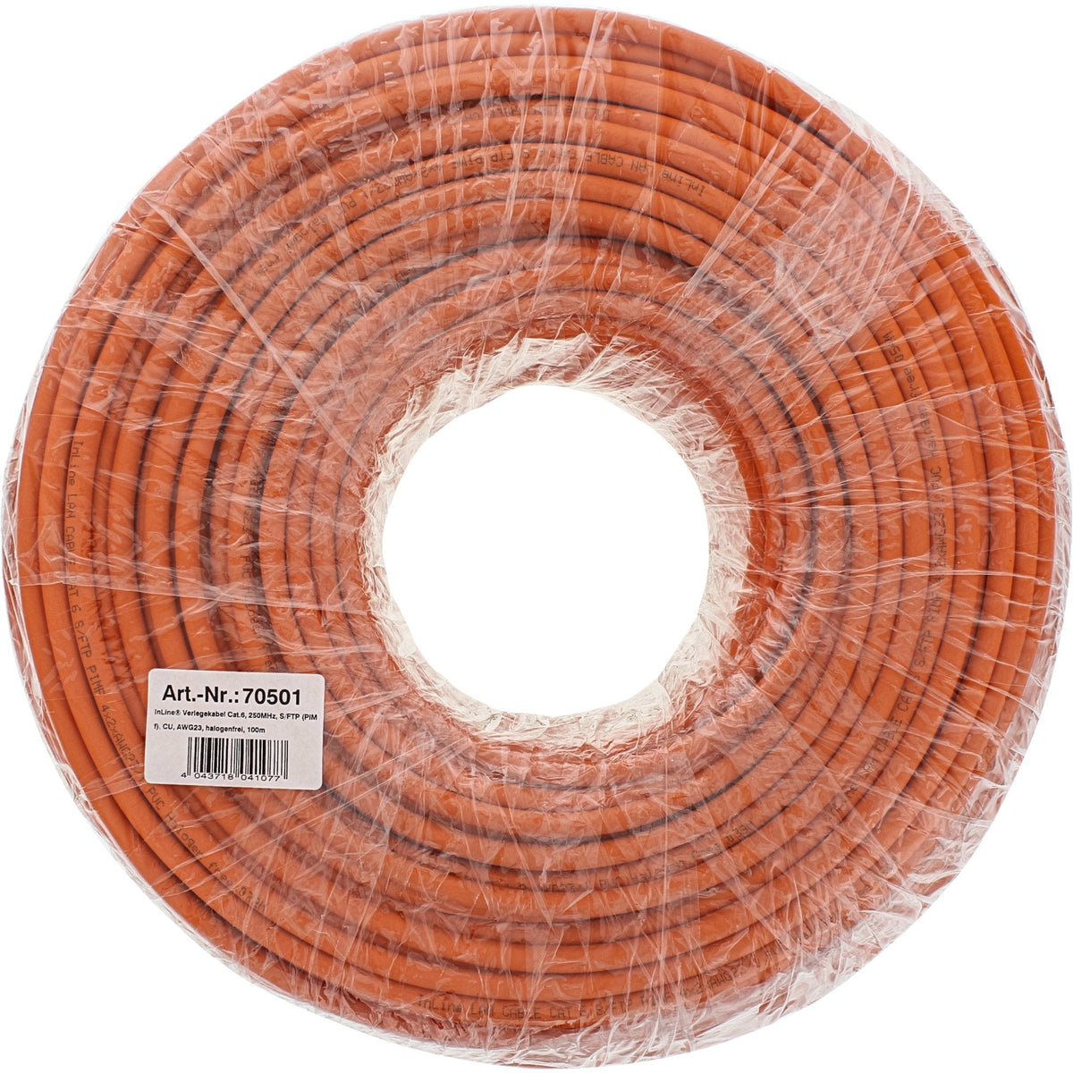 Cable De Instalación Sólido Inline 250mhz S/Stp Cat.6 Cu Awg23 Libre De Halógenos 300m