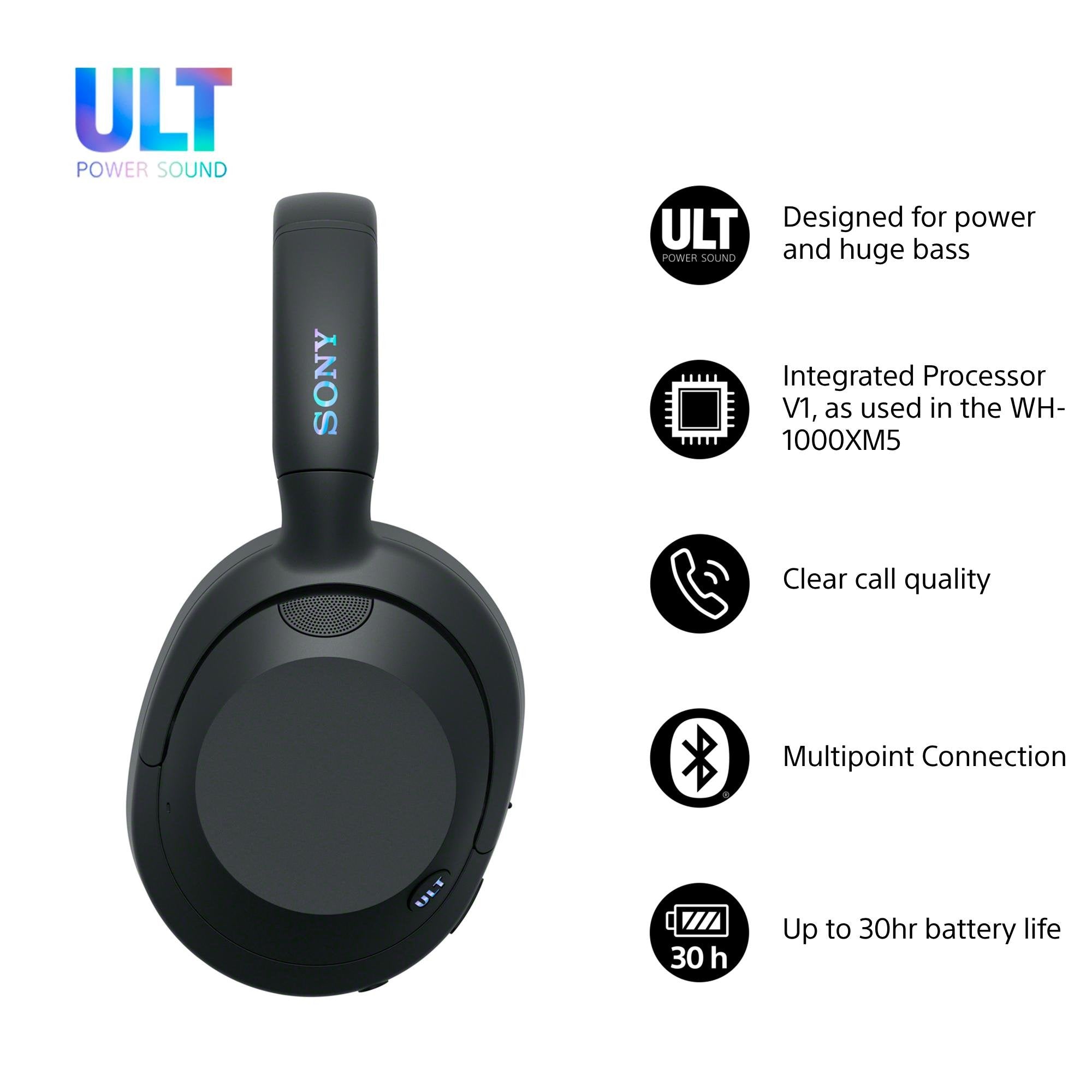 EAN 4548736156432 - Sony WHULT900NB Auriculares Inalámbrico y alámbrico Diadema Llamadas/Música Bluetooth Negro imagen 2
