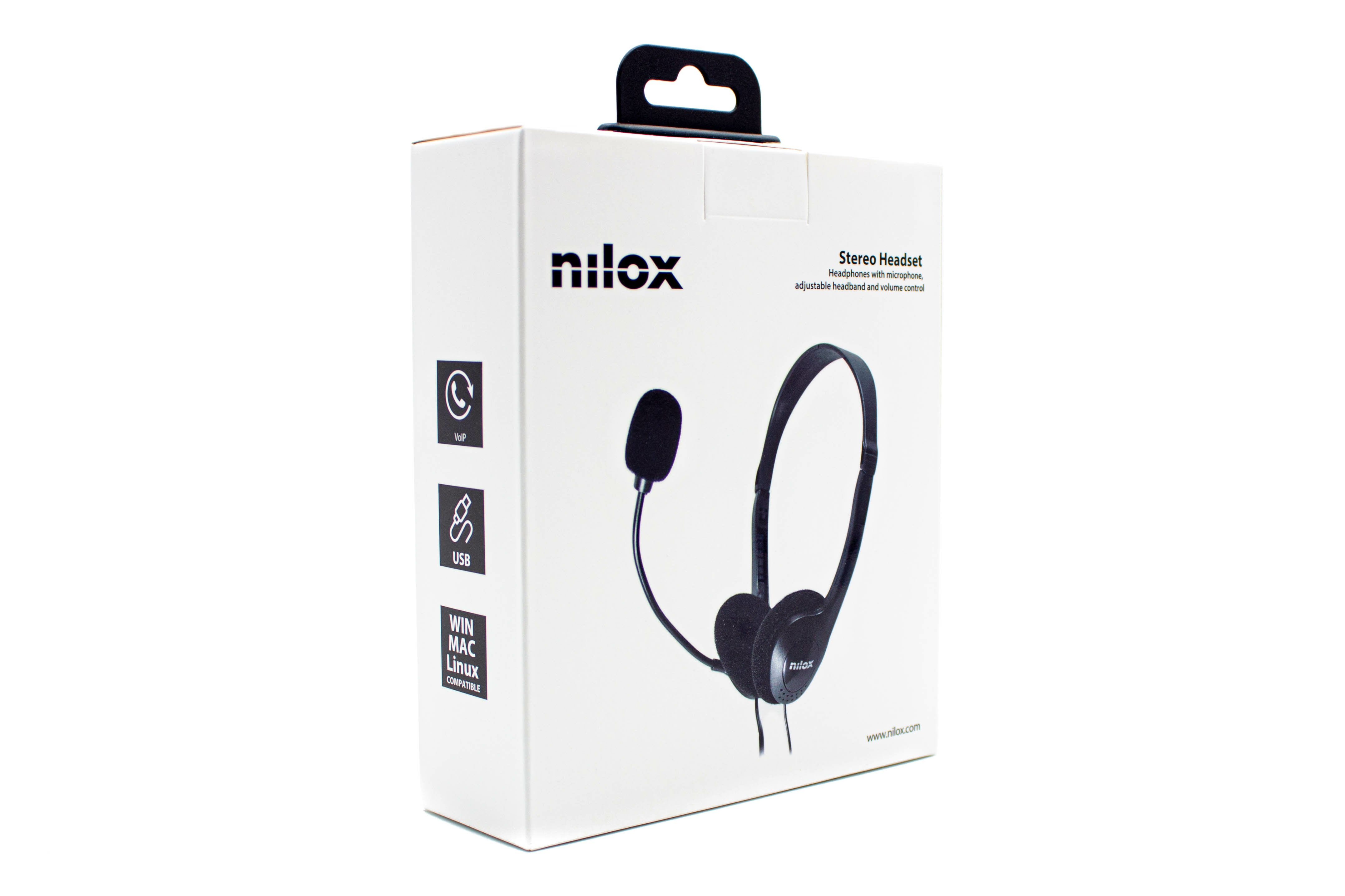 EAN 8436556143830 - Nilox NXAU0000002 auricular y casco Auriculares Alámbrico Diadema Oficina/Centro de llamadas USB tipo A N imagen 13