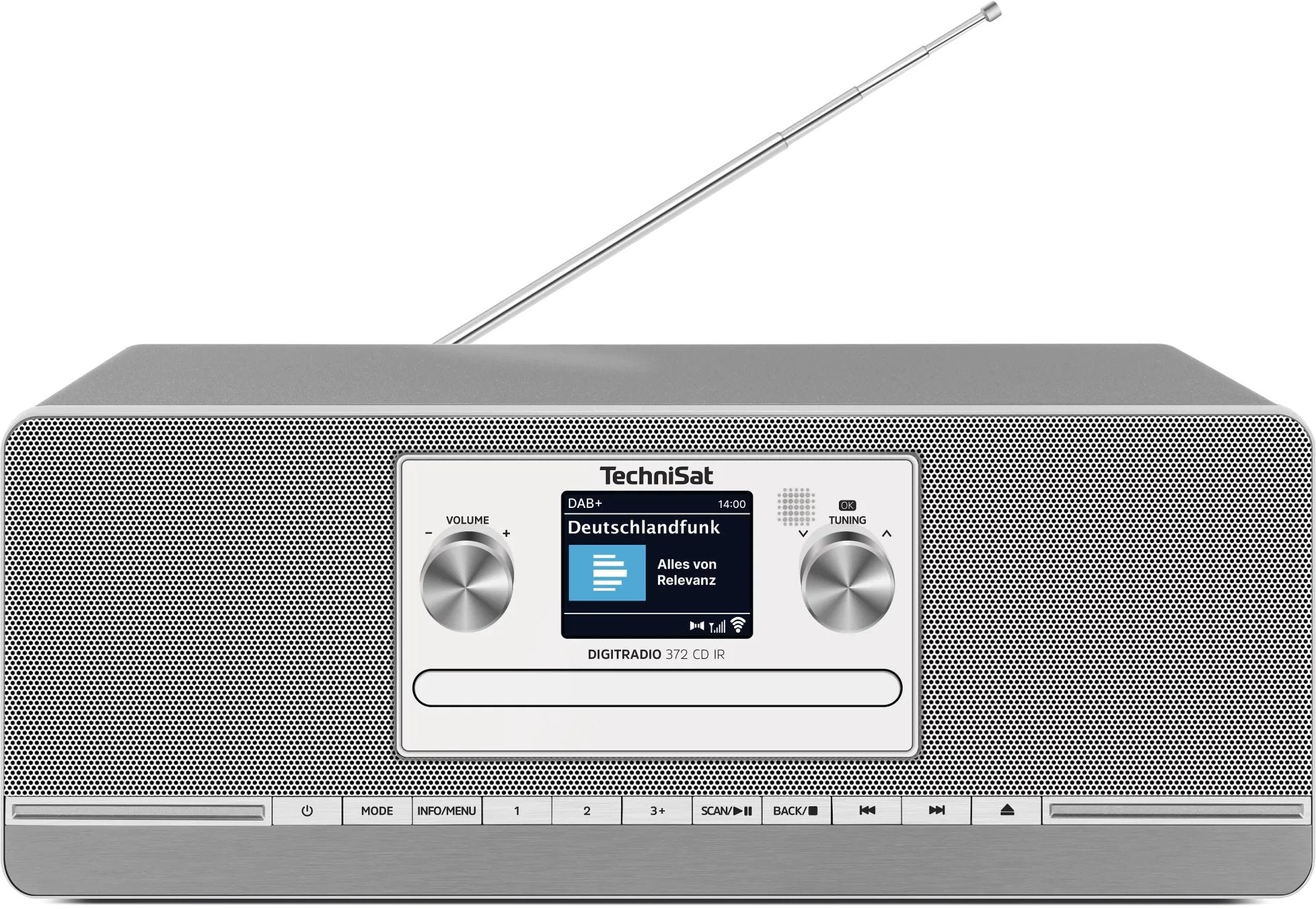 EAN 4019588510227 - TechniSat DIGITRADIO 372 CD IR Internet Analógico y digital Antracita, Plata imagen 2