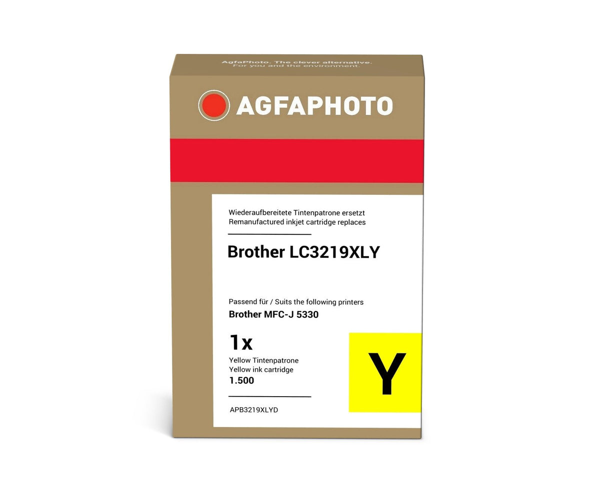 EAN 4250164858740 - AgfaPhoto APB3219XLYD cartucho de tinta 1 pieza(s) Compatible Alto rendimiento (XL) Amarillo imagen 2