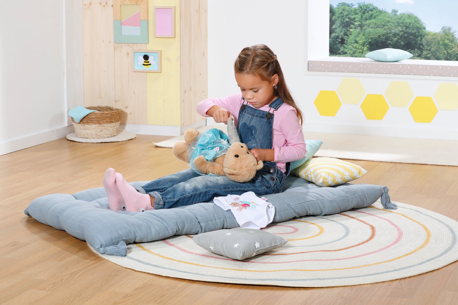 Muñeco Peluche Osito Blanco Baby Born 36cm