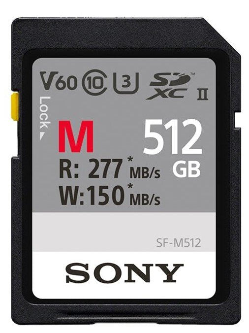 Sony Sdxc M Series 512gb Uhs-Ii Class 10 U3 V60