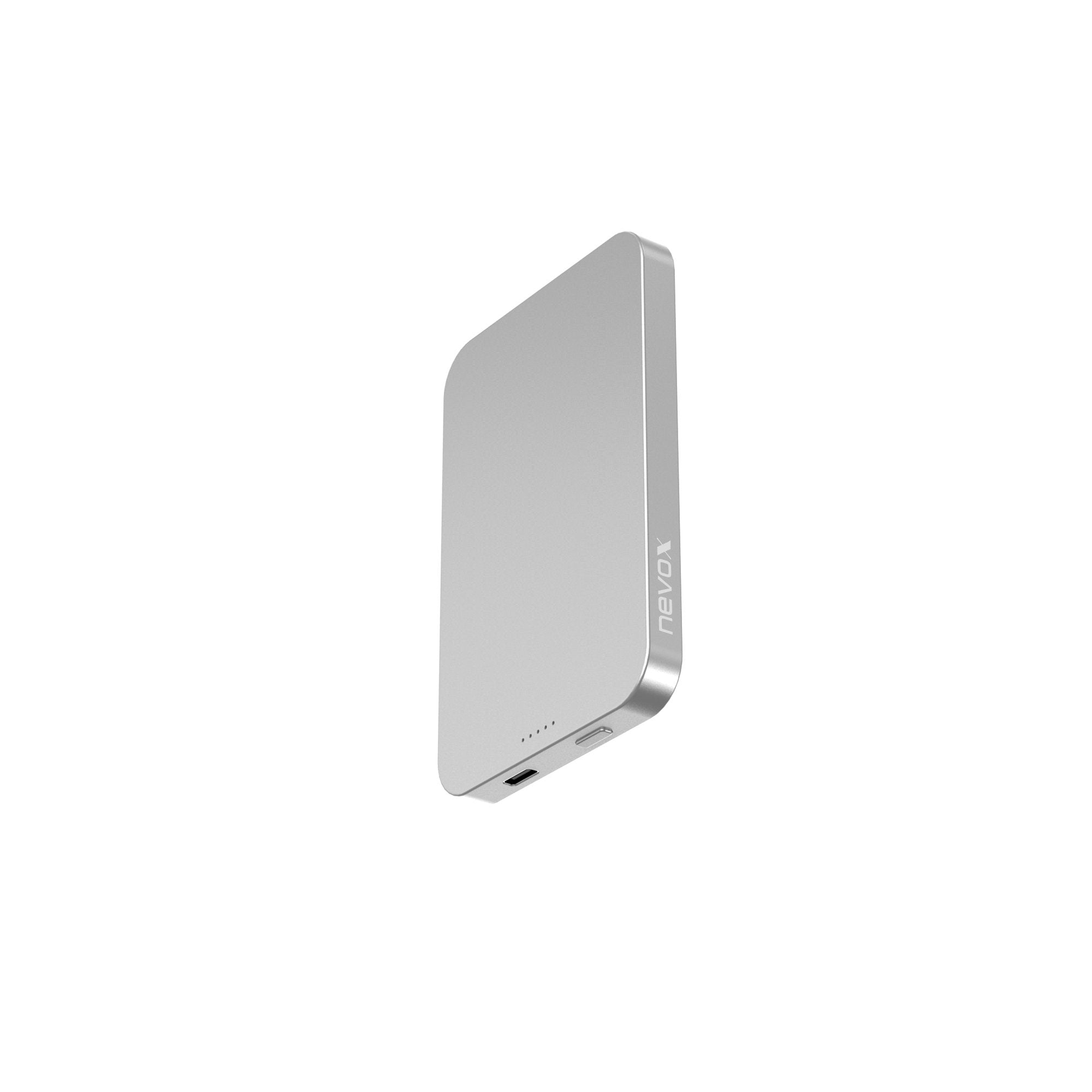 Nevox Powerbank Magnetic 5.000mah 15w Magsafe Silber